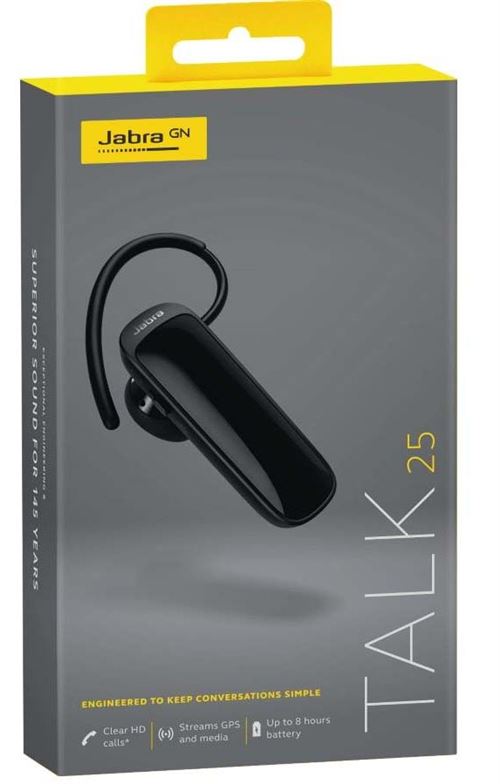 Oreillette Jabra Talk 25 Noir | fnac Suisse - Oreillette et Kit
