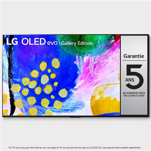 TV OLED LG 97G2 245 cm 4K UHD Smart TV 2022 Gris et Noir