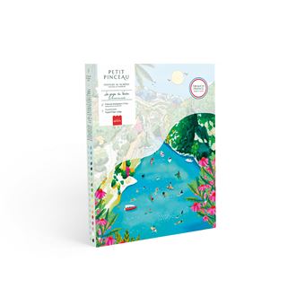Kit Peinture Par Numéros – Les Gorges Du Verdon – 24,5 X 32,5 Cm – 2 Pinceaux – Peinture à L'eau