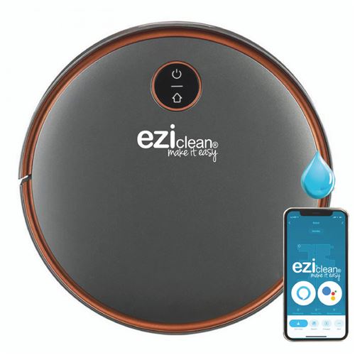 Aspirateur robot connecté Eziclean® Aqua iMap A50 Gris