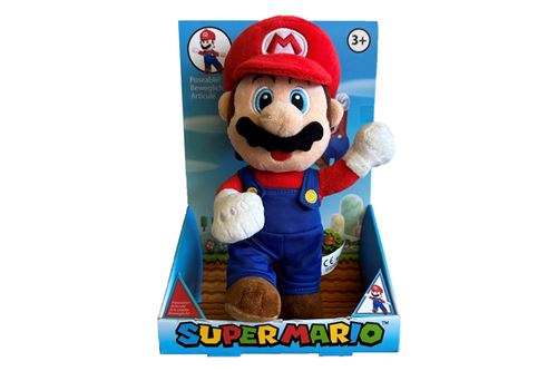 Peluche Super Mario Poseable Mario 25 cm