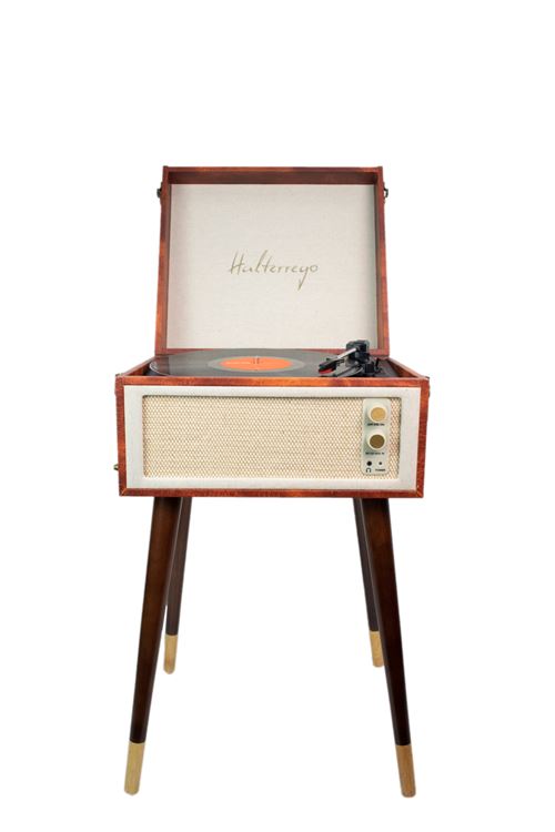 Platine Vinyle Halterrego H Turn Cottage – Bluetooth OUT, 33/45/78 tr/min, Effet Cuir