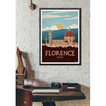 Affiche Sergeant Paper Florence 30x42 cm Edition limitée signée