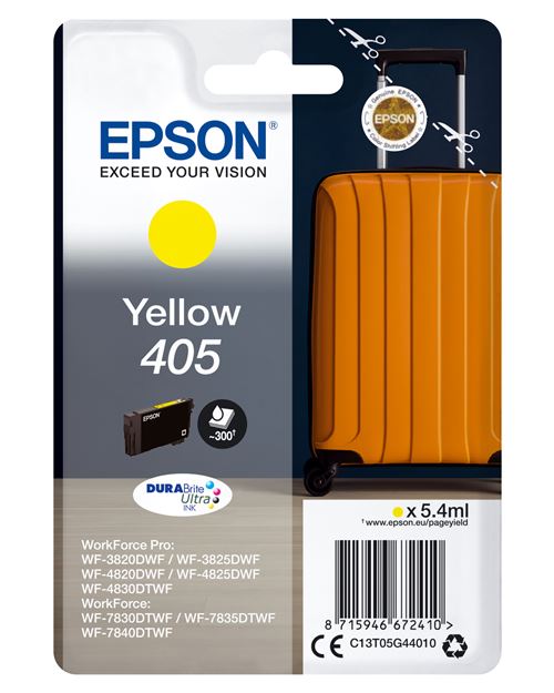 Cartouche d'encre Epson Valise jaune - vue 1