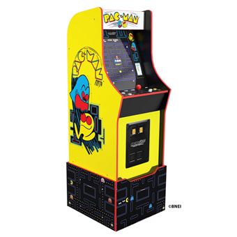 Borne d’arcade de 12 jeux Evolution Edition Bandai Namco Legacy avec rehausseur Pac-Man