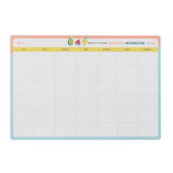 Planning mensuel Mr. Wonderful Tableau magnétique