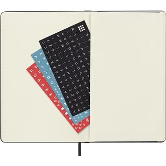 Agenda scolaire Moleskine 2022 2023 Semainier Horizontal grand format Rigide Noir