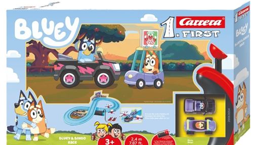 Circuit voitures Carrera First Bluey et Bingo Race