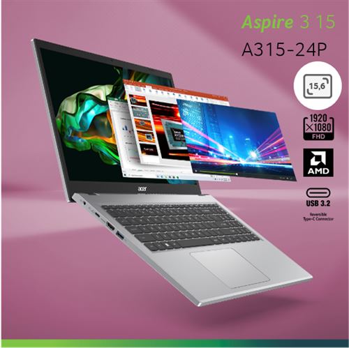 PC Portable Acer Aspire 3 A315 - 15,6" - Ryzen 5 - 512GB SSD - Windows 11