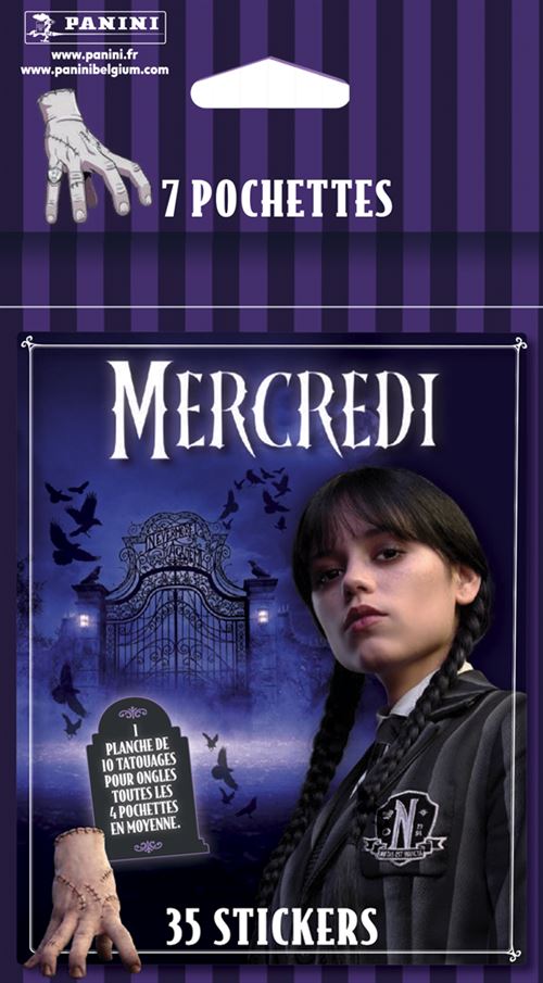 Boite de Carte à collectionner Panini Blister 7 pochettes Wednesday 2