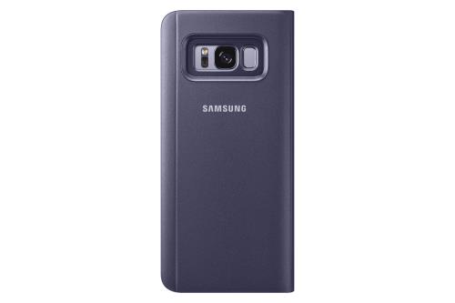 Etui Samsung Clear View Stand Violet pour Galaxy S8