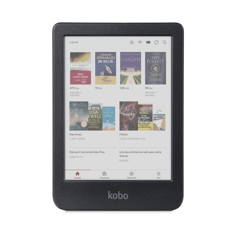 Liseuse numérique Kobo by Fnac Clara Colour 6" 16 Go Noir