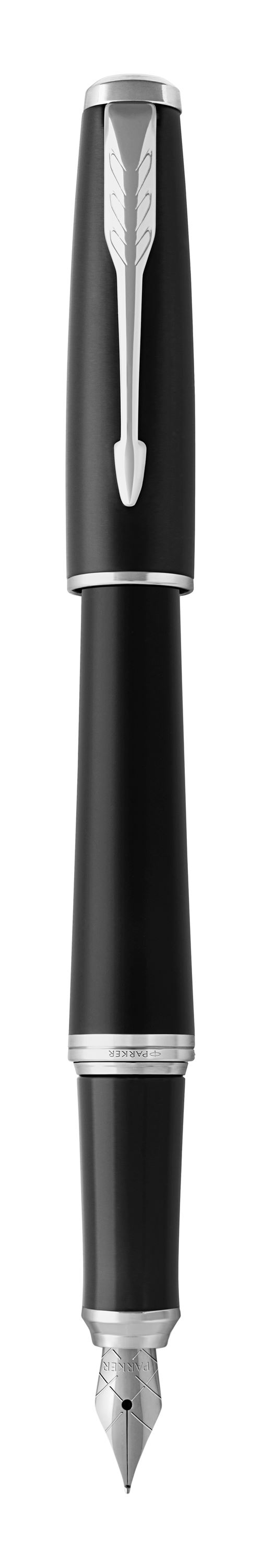 Stylo plume Parker Urban Finition noire estompée avec attributs chromés