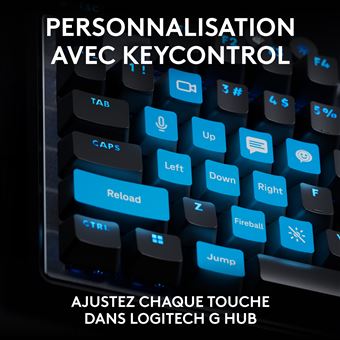 Clavier gaming filaire Azerty Logitech PRO X TKL Rapid sans pavé
