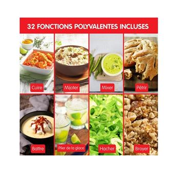 Moulinex robot cuiseur Click & Cook  balance, ecran tactile HF506110