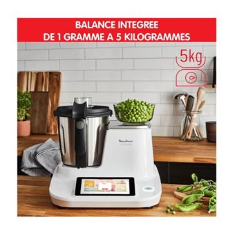 Moulinex robot cuiseur Click & Cook  balance, ecran tactile HF506110