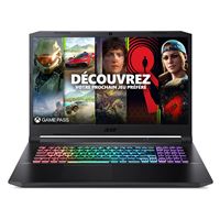 PC Portable Gaming Acer Nitro 5 AN517-41-R1HS 17,3" AMD Ryzen 7 16 Go RAM 1 To SSD Nvidia RTX 3070 Noir schiste + 1 mois d'abonnement Xbox Game Pass