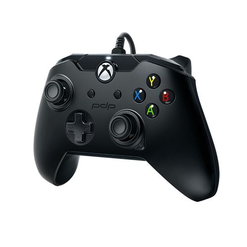 Manette Xbox One et PC filaire PDP Noir corbeau