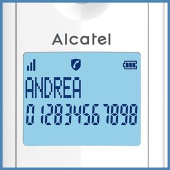 Téléphone fixe sans fil Alcatel Classic F860 Blanc Gris