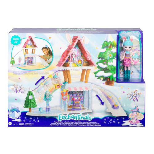 Coffret Enchantimals Chalet des Neiges de Bevy Lapin