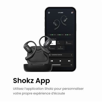 Ecouteurs sans fil Bluetooth Shokz OpenFit Noir