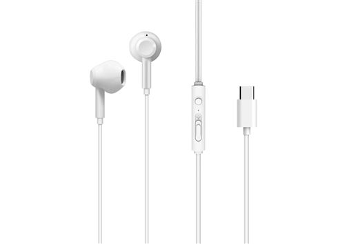 Ecouteurs intra-auriculaire filaires USB-C Swingson Blanc