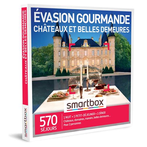 Coffret cadeau SmartBox Évasion gourmande châteaux et belles demeures