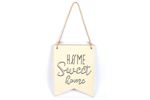 Suspension fanion en bois 20 x 15 cm - Home Sweet Home - Graine Créative