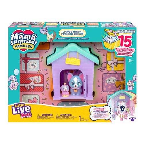 Figurines Little Live Pets Fête des Chiots Mama Surprise Familles - vue 1