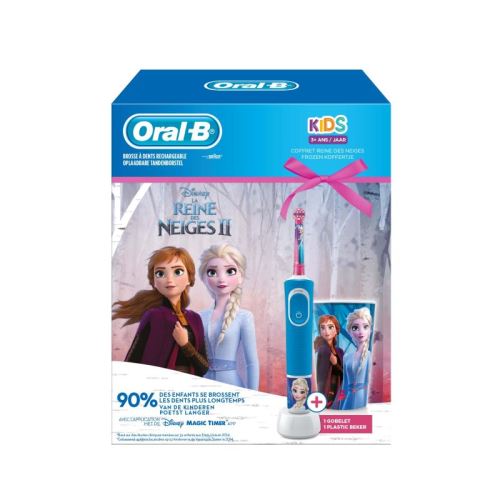Brosse à dents électrique Oral B Kids Reine des Neiges Bleu