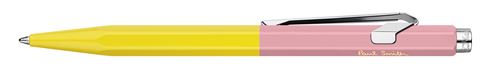 Stylo à bille Caran d'Ache 849 Paul Smith Chartreuse Jaune et Rose