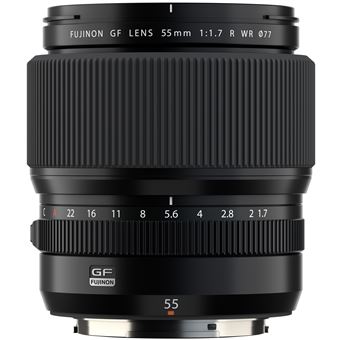 Objectif Hybride GF 55MM F/1.7 R WR pour GFX Noir