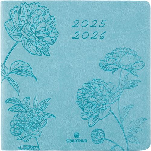Agenda Scolaire Semainier Oberthur 2023 2024 Pefc S/S 16 X 16 Cm Summerside Vert Turquoise