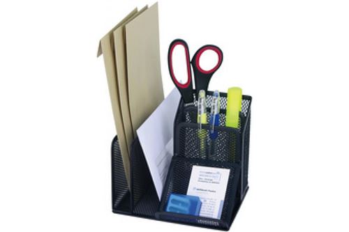 WEDO Multipot Office, 4 compartiments, noir, à base de fil