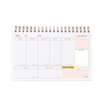 Planning semainier Mr. Wonderful Tes rêves t’attendent