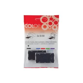 Recharges D'encre Noire Colop E/55 - Pack De 2 Pour Imprimante De Tampon