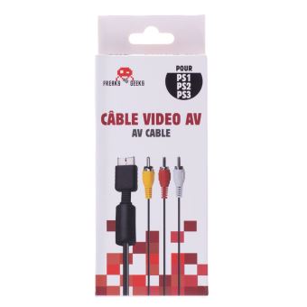 Câble Audio-Vidéo RGB Pour PS1, PS2, PS3 - Neuf, Toutes Zones