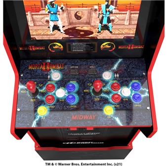 Borne d’arcade de 12 jeux Evolution Edition Midway Legacy avec rehausseur Mortal Kombat