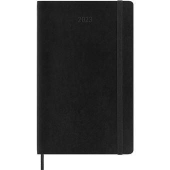 Agenda scolaire Moleskine 2022 2023 Journalier grand format Souple Noir