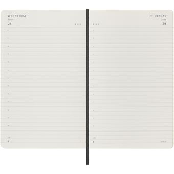 Agenda scolaire Moleskine 2022 2023 Journalier grand format Souple Noir