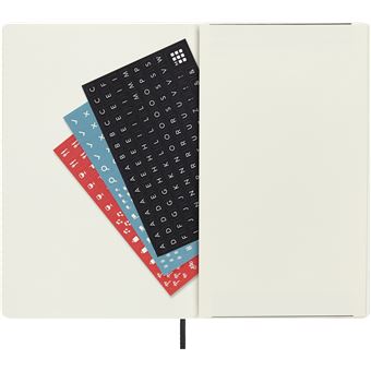 Agenda scolaire Moleskine 2022 2023 Journalier grand format Souple Noir