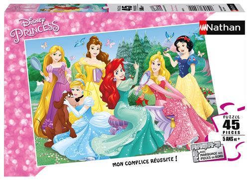 45 pièces Nathan Rencontre avec les princesses Disney