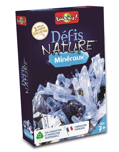 Boite de Jeu de cartes Bioviva Défis Nature Minéraux