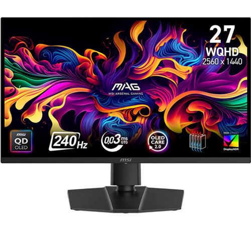 Ecran PC Gaming MSI MAG 271QP QD-OLED X24 26,5 240 Hz WQHD