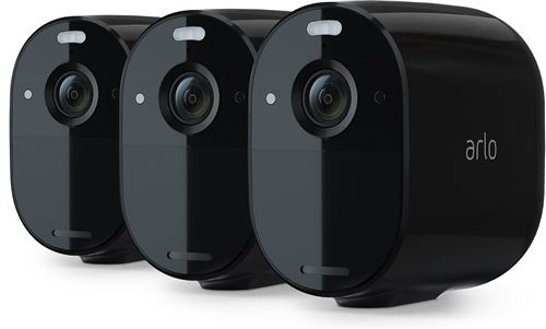 Pack 3 caméras de sécurité sans fil Wifi Arlo Essential Spotlight Noir