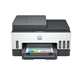 Imprimante multifonction Tout-en-un HP Smart Tank 7305 Blanc et gris - 1