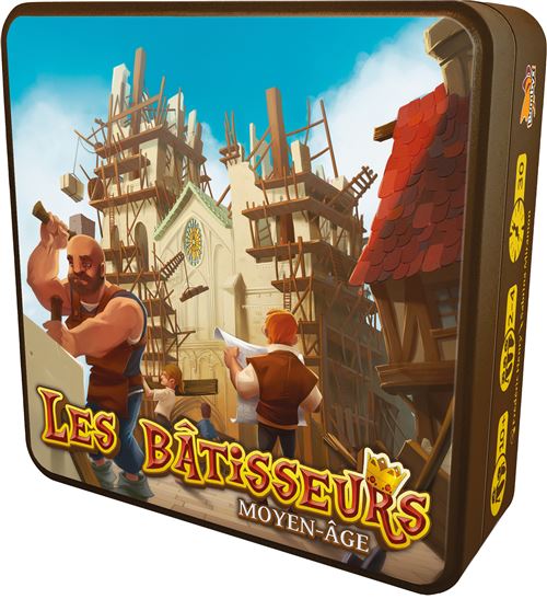 Boite de Jeu de stratégie Asmodee Bombyx Les Bâtisseurs Moyen-Âge