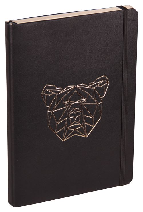 Carnet Clairefontaine Cuir A5 Forest Ours Noir