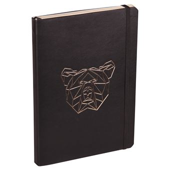 Carnet Clairefontaine Cuir A5 Forest Ours Noir