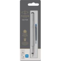 Stylo Roller Parker Vector USA - Occasion, Avec Cartouche Neuve, Couleur Blanc